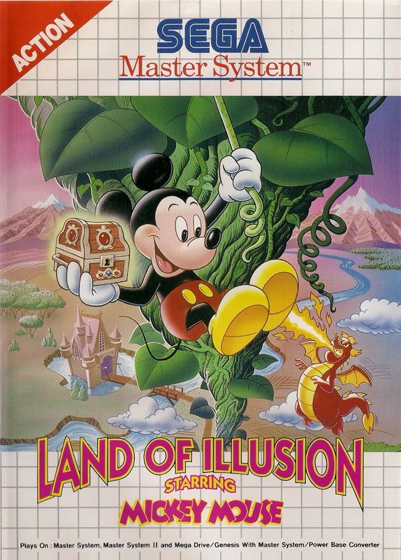 Land Of Illusion Starring Mickey Mouse box art for Sega Game Gear